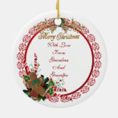 Ornament verblassen Portrait mit Weihnachtskranz z (Hinten)