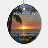 Ornament: Waikoloa Sunset #1 (Circle) Keramik Ornament (Links)