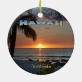 Ornament: Waikoloa Sunset #1 (Circle) Keramik Ornament (Hinten)