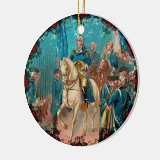 Ornament Washington und Truppen (Links)