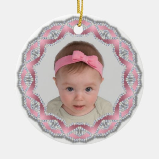Ornament - Weihnachten - Baby Girl Bling (Vorne)