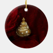 Ornament Weihnachtsbaum Kreuzreligiös rot (Hinten)