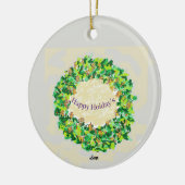 Ornament : Weihnachtsfeier /Glückliche Feiertage (Links)