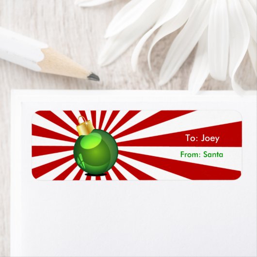 Ornament Weihnachtsgeschenk Aufkleber (Insitu)