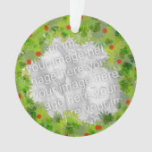 Ornament - Weihnachtskranz mit Foto/Text (Vorderseite)
