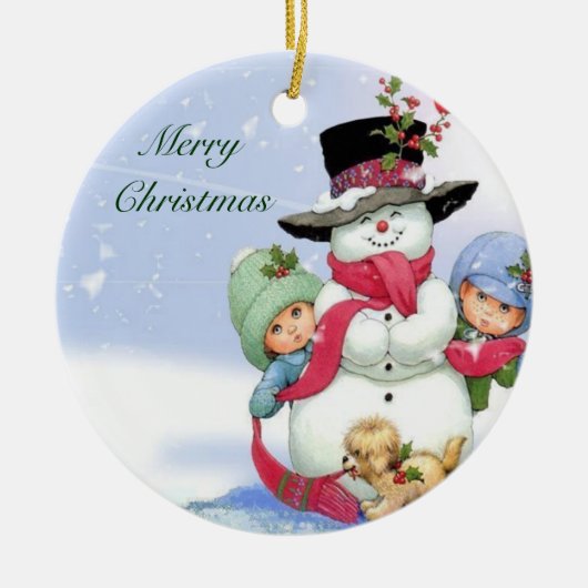 Ornament:Weihnachtsschmuck Keramikornament (Vorne)