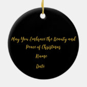 Ornament Winter Weihnachtshirsche - Anpassbar (Hinten)