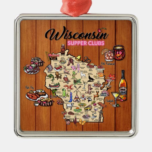 Ornament - Wisconsin Supper Club Aus Metall (Vorne)