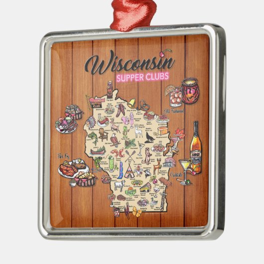 Ornament - Wisconsin Supper Club Aus Metall (Links)
