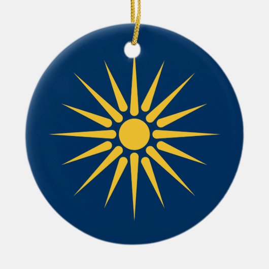 Ornament with flag of Macedonia, Greece (Vorne)