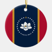 Ornament with flag of Mississippi State, USA (Vorne)