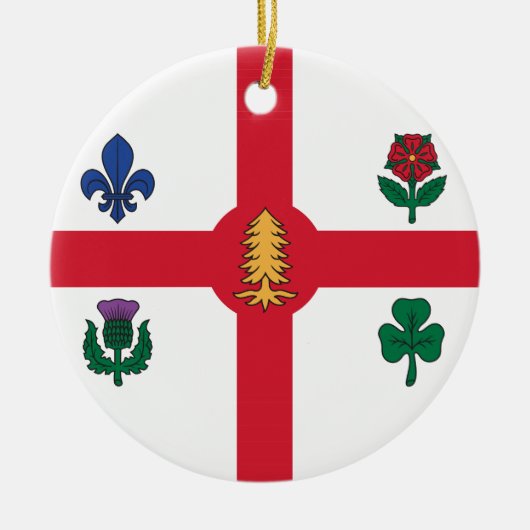 Ornament with flag of Montreal, Canada (Vorne)