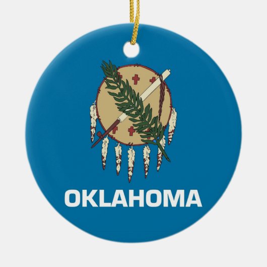 Ornament with flag of Oklahoma (Vorne)