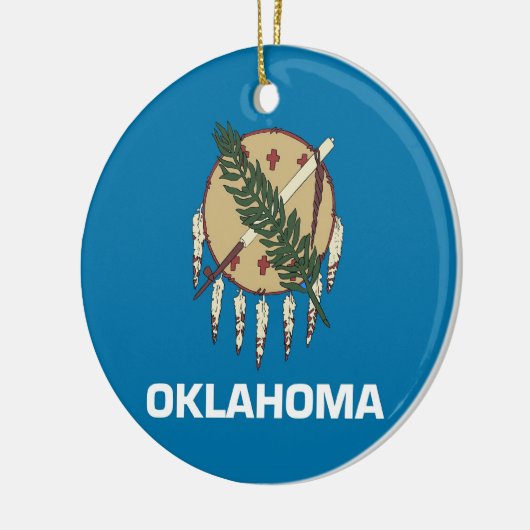 Ornament with flag of Oklahoma (Links)