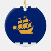 Ornament with flag of Quebec City, Canada (Hinten)