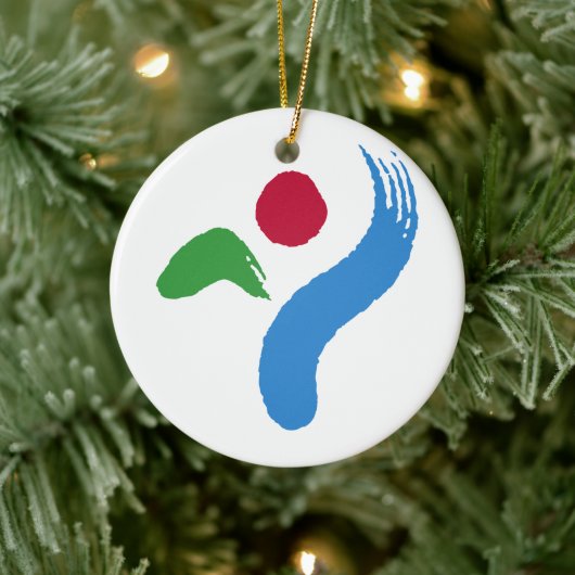 Ornament with flag of Seoul, South Korea (Baum)
