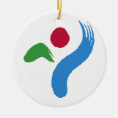 Ornament with flag of Seoul, South Korea (Vorne)
