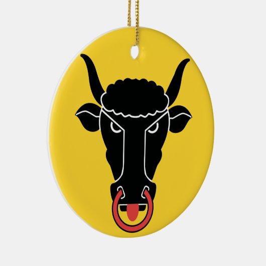 Ornament with flag of Uri, Switzerland (Rechts)