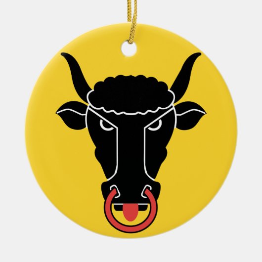 Ornament with flag of Uri, Switzerland (Vorne)