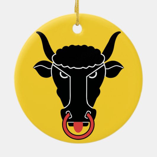 Ornament with flag of Uri, Switzerland (Hinten)