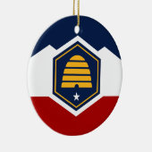 Ornament with flag of Utah, USA (Rechts)