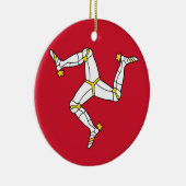Ornament with Isle of Man flagge, Vereinigtes Köni (Rechts)