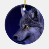 Ornament: Wolf Head Weihnachtsschmuck (Vorne)