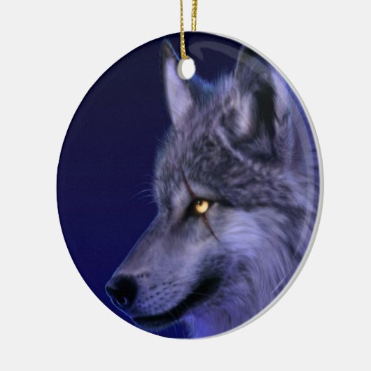 Ornament: Wolf Head Weihnachtsschmuck (Links)