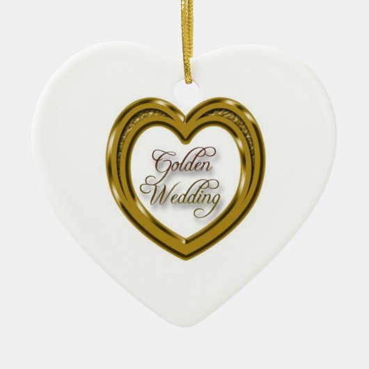 Ornament zum 50. Hochzeitstag (Vorne)