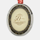 Ornament zum 50. Hochzeitstag Aus Metall (Links)