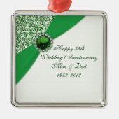 Ornament zum 55. Hochzeitstag Aus Metall (Vorne)