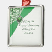 Ornament zum 55. Hochzeitstag Aus Metall (Links)
