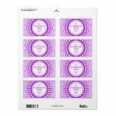 Ornamental 01 - Lila auf Weiß (Vorne)