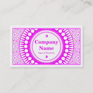 Ornamental 01 - Magenta on (Gold) Visitenkarte