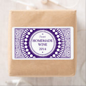 Ornamental 01 - Tief Lila auf Weiß (Insitu)