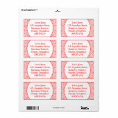 Ornamental 02 - Rot auf Weiß (Vorne)