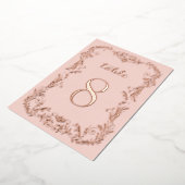 Ornamental Boho sketch Rose Gold Tischnummern (Gedreht)