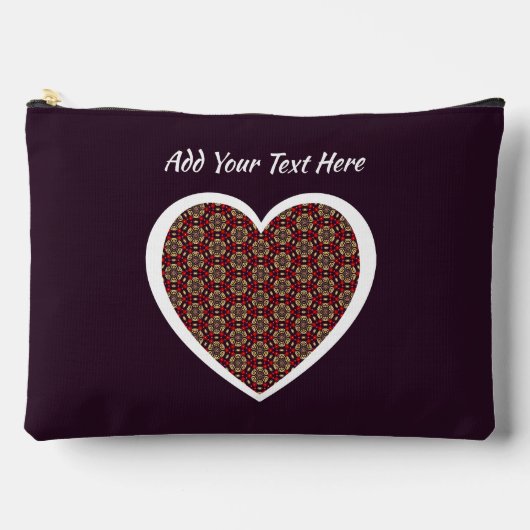 Ornamental Cherry Blossom Pattern Cosmetic Bag Zubehörtasche (Vorderseite)