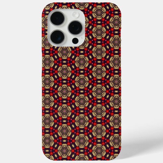 Ornamental Cherry Blossom Pattern iPhone case (Rückseite)