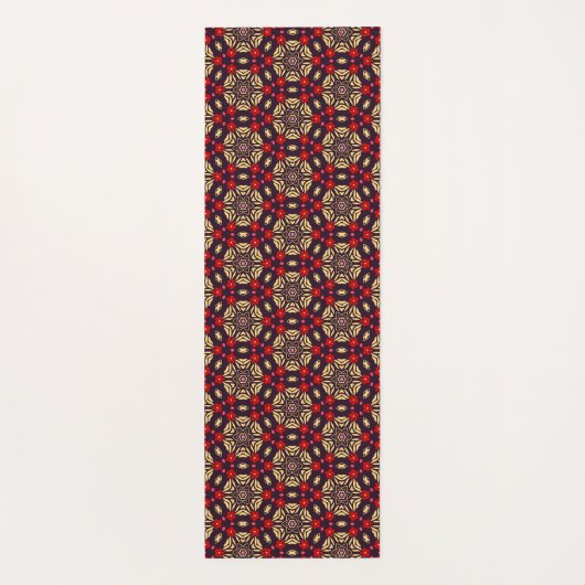Ornamental Cherry Blossom Pattern Yoga Mat Yogamatte (Rückseite)