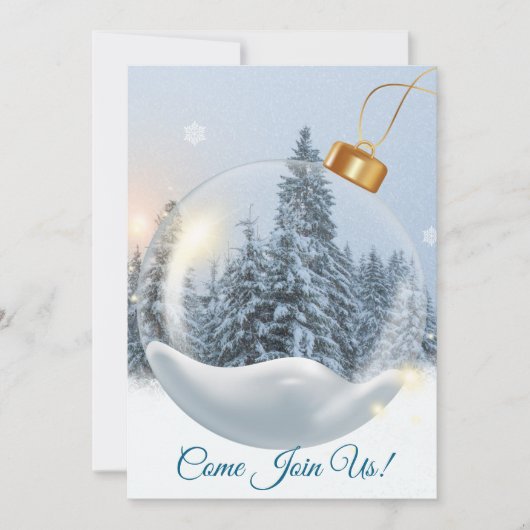 Ornamental Christmas Einladung (Vorderseite)