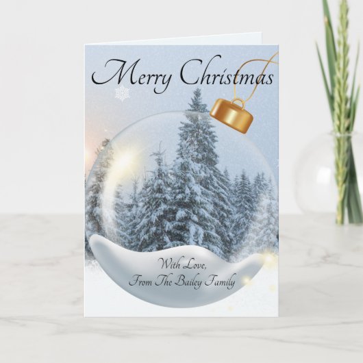 Ornamental Christmas Feiertagskarte (Vorderseite)