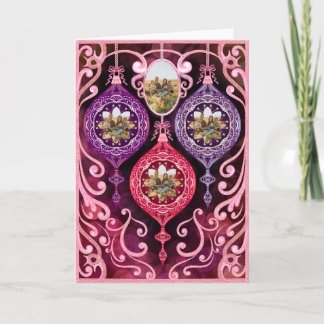 Ornamental Christmas - Photo Christmas card Karte