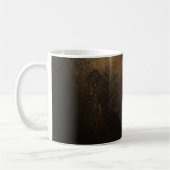 🖤 Ornamental Dark Gold Pattern - Luxurious & Intr Kaffeetasse (Links)