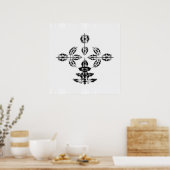 Ornamental - einfach poster (Küche)