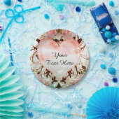 Ornamental Elegante Vintages Herz Party Pappteller (Party)