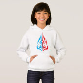 Ornamental Floral Design Hoodie (Vorne ganz)