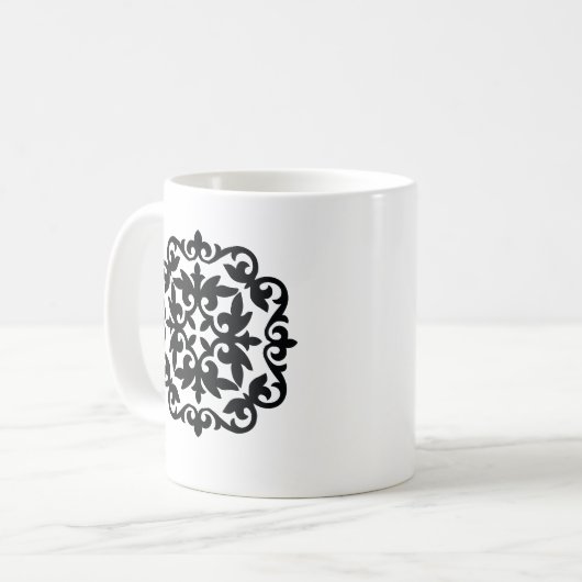 Ornamental Floral Design Kaffeetasse (Vorderseite Links)