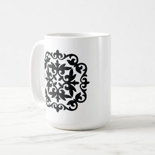 Ornamental Floral Design Kaffeetasse (Vorderseite Links)