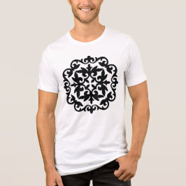 Ornamental Floral Design Tri-Blend Shirt